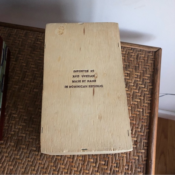 Two Cigar Boxes - Perla Del Mar & Avo Uvezian Piramide - Vintage Wood - Picture 9 of 9